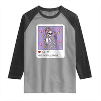 Anti Valentine Raglan Shirt Funny Skeleton Selfie Meme - Wonder Print Shop