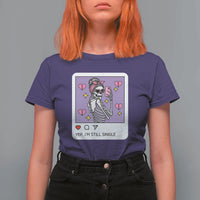 Anti Valentine T Shirt For Women Funny Skeleton Selfie Meme - Wonder Print Shop