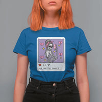 Anti Valentine T Shirt For Women Funny Skeleton Selfie Meme - Wonder Print Shop
