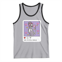 Anti Valentine Tank Top Funny Skeleton Selfie Meme - Wonder Print Shop