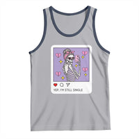 Anti Valentine Tank Top Funny Skeleton Selfie Meme - Wonder Print Shop