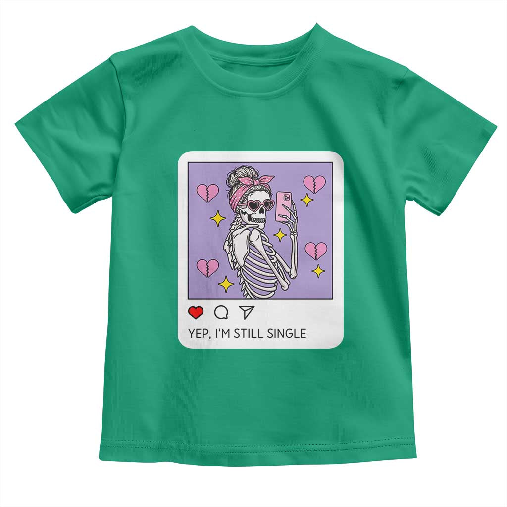 Anti Valentine Toddler T Shirt Funny Skeleton Selfie Meme - Wonder Print Shop