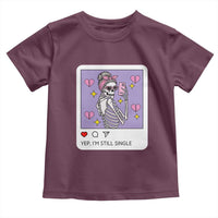 Anti Valentine Toddler T Shirt Funny Skeleton Selfie Meme - Wonder Print Shop