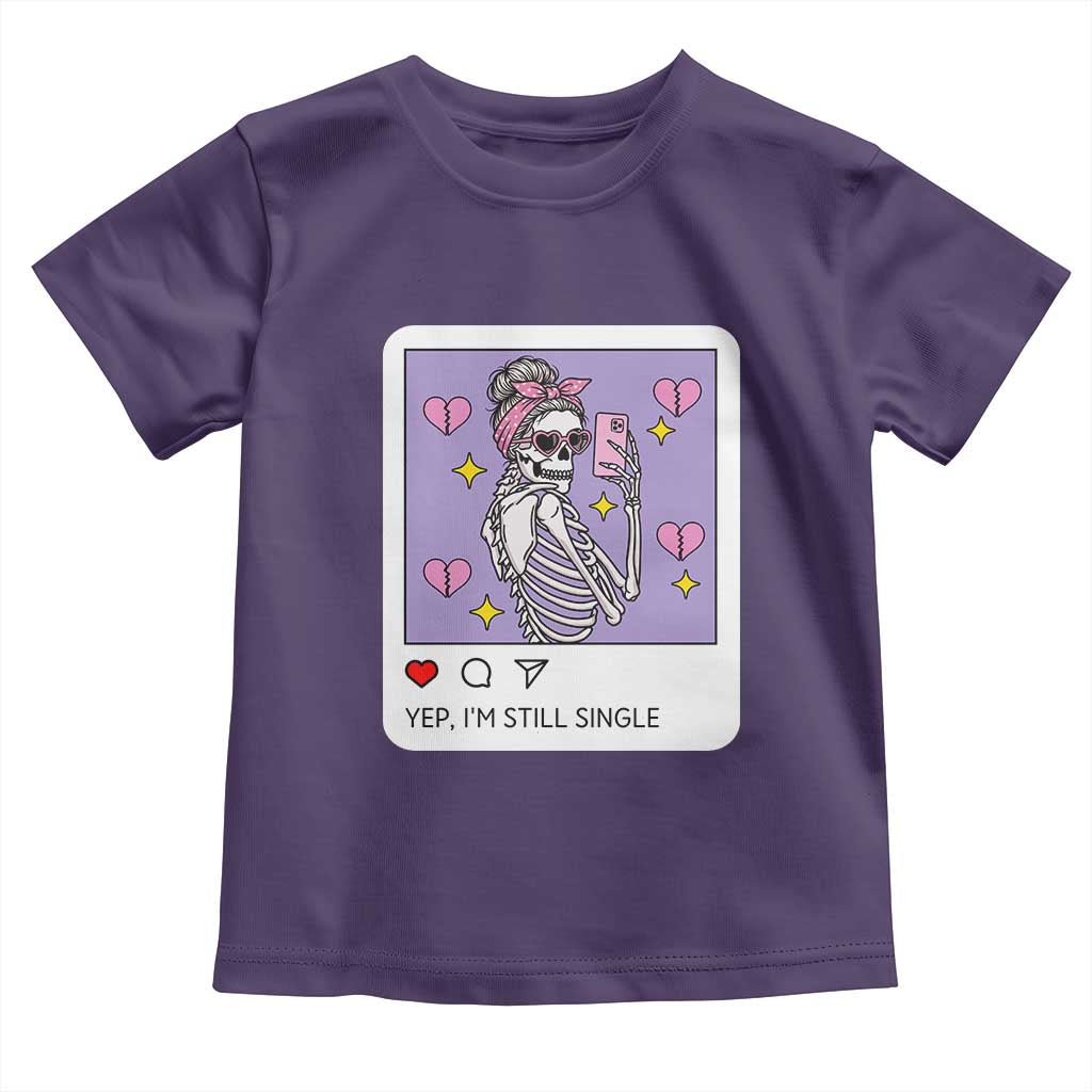 Anti Valentine Toddler T Shirt Funny Skeleton Selfie Meme - Wonder Print Shop