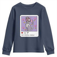 Anti Valentine Youth Sweatshirt Funny Skeleton Selfie Meme - Wonder Print Shop