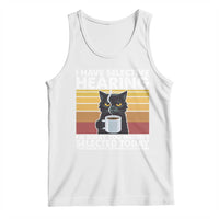 Funny Black Cat Meme Tank Top I Have Selective Hearing You Were Not Selected Today - Wonder Print Shop