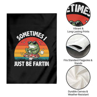 Funny Frog Meme Garden Flag Sometimes I Just Be Fartin - Wonder Print Shop