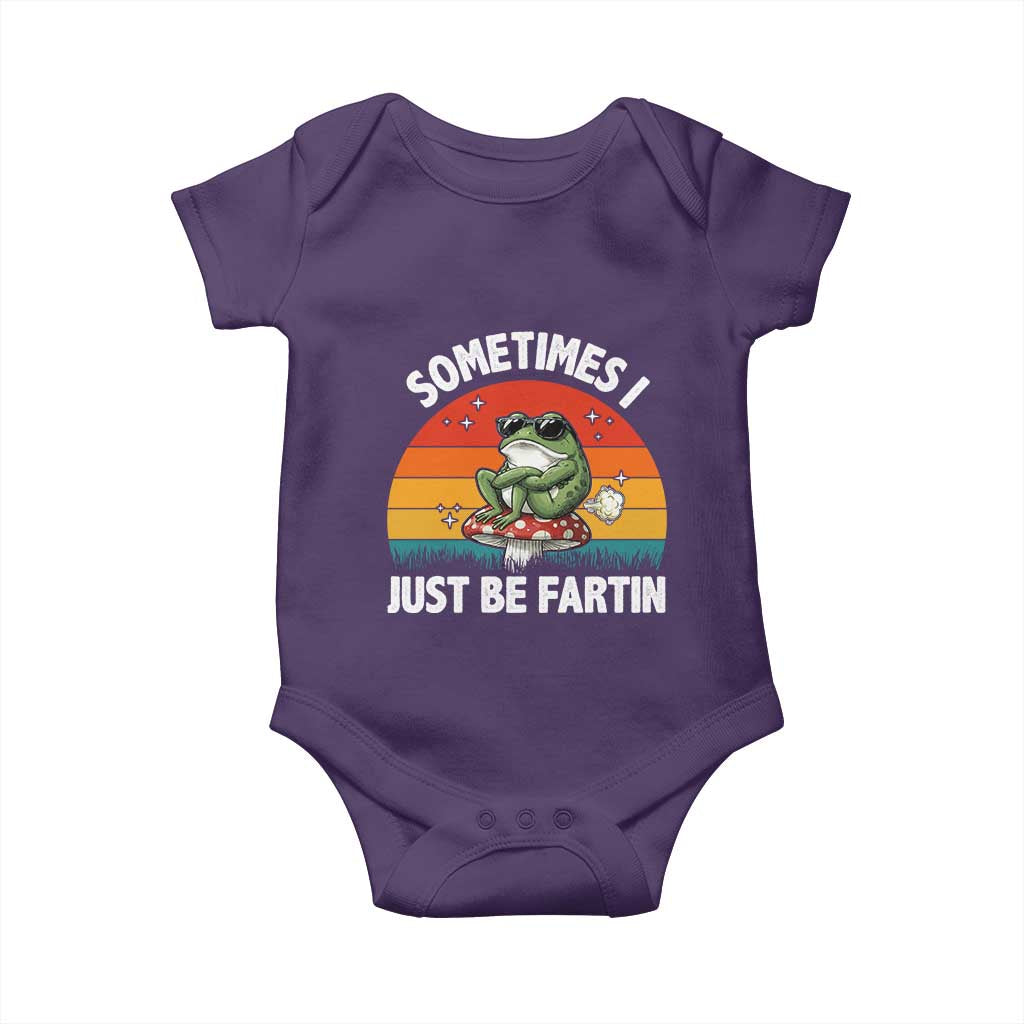 Funny Frog Meme Baby Onesie Sometimes I Just Be Fartin - Wonder Print Shop