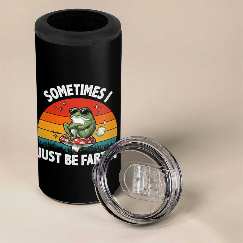 Funny Frog Meme 4 in 1 Can Cooler Tumbler Sometimes I Just Be Fartin - Wonder Print Shop