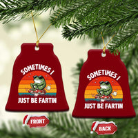 Funny Frog Meme Ceramic Ornament Sometimes I Just Be Fartin - Wonder Print Shop