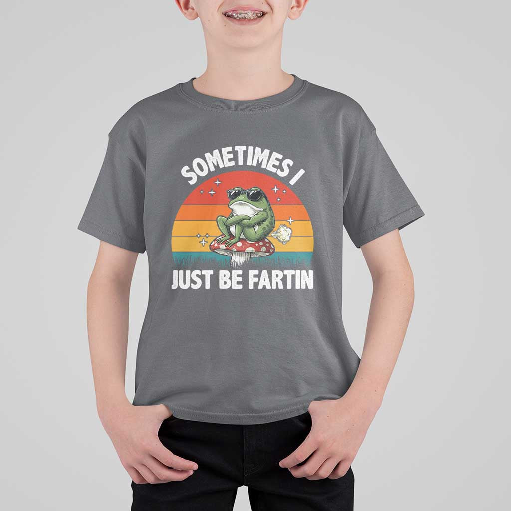 Funny Frog Meme T Shirt For Kid Sometimes I Just Be Fartin - Wonder Print Shop