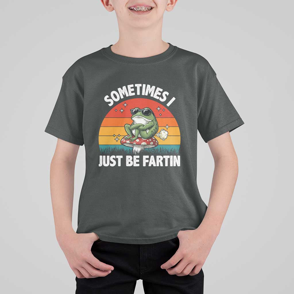 Funny Frog Meme T Shirt For Kid Sometimes I Just Be Fartin - Wonder Print Shop