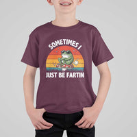 Funny Frog Meme T Shirt For Kid Sometimes I Just Be Fartin - Wonder Print Shop
