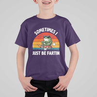 Funny Frog Meme T Shirt For Kid Sometimes I Just Be Fartin - Wonder Print Shop