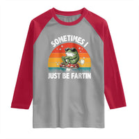 Funny Frog Meme Raglan Shirt Sometimes I Just Be Fartin - Wonder Print Shop