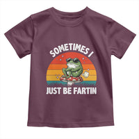 Funny Frog Meme Toddler T Shirt Sometimes I Just Be Fartin - Wonder Print Shop