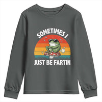 Funny Frog Meme Youth Sweatshirt Sometimes I Just Be Fartin - Wonder Print Shop