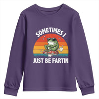 Funny Frog Meme Youth Sweatshirt Sometimes I Just Be Fartin - Wonder Print Shop