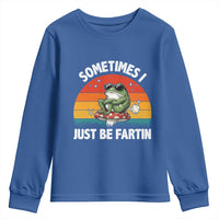 Funny Frog Meme Youth Sweatshirt Sometimes I Just Be Fartin - Wonder Print Shop
