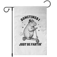 Funny Groundhog Scooter Garden Flag Sometimes I Just Be Fartin - Wonder Print Shop