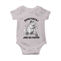Funny Groundhog Scooter Baby Onesie Sometimes I Just Be Fartin - Wonder Print Shop