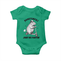 Funny Groundhog Scooter Baby Onesie Sometimes I Just Be Fartin - Wonder Print Shop