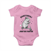 Funny Groundhog Scooter Baby Onesie Sometimes I Just Be Fartin - Wonder Print Shop