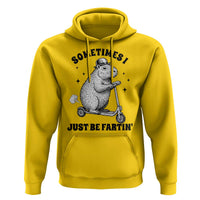 Funny Groundhog Scooter Hoodie Sometimes I Just Be Fartin - Wonder Print Shop