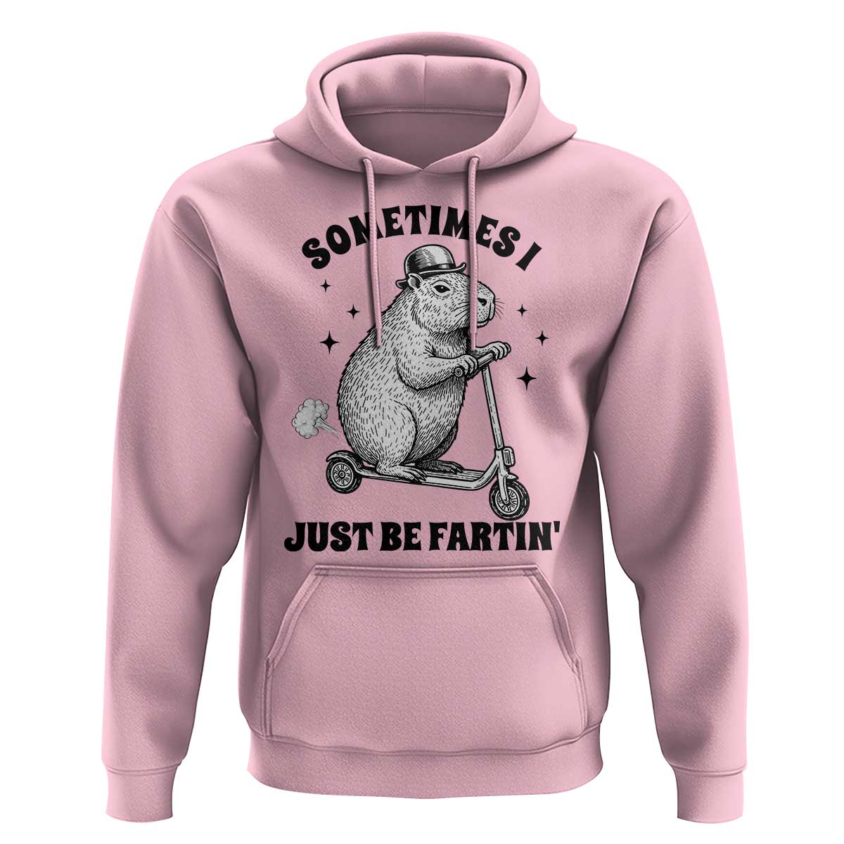 Funny Groundhog Scooter Hoodie Sometimes I Just Be Fartin - Wonder Print Shop