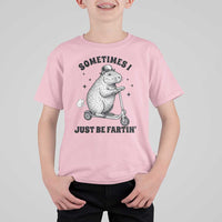 Funny Groundhog Scooter T Shirt For Kid Sometimes I Just Be Fartin - Wonder Print Shop