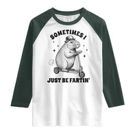 Funny Groundhog Scooter Raglan Shirt Sometimes I Just Be Fartin - Wonder Print Shop