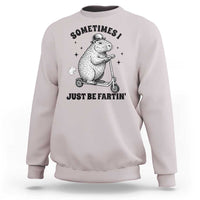 Funny Groundhog Scooter Sweatshirt Sometimes I Just Be Fartin - Wonder Print Shop