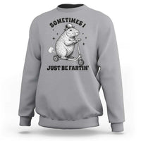 Funny Groundhog Scooter Sweatshirt Sometimes I Just Be Fartin - Wonder Print Shop