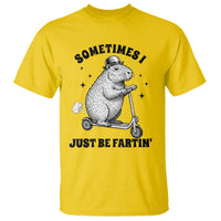 Funny Groundhog Scooter T Shirt Sometimes I Just Be Fartin - Wonder Print Shop