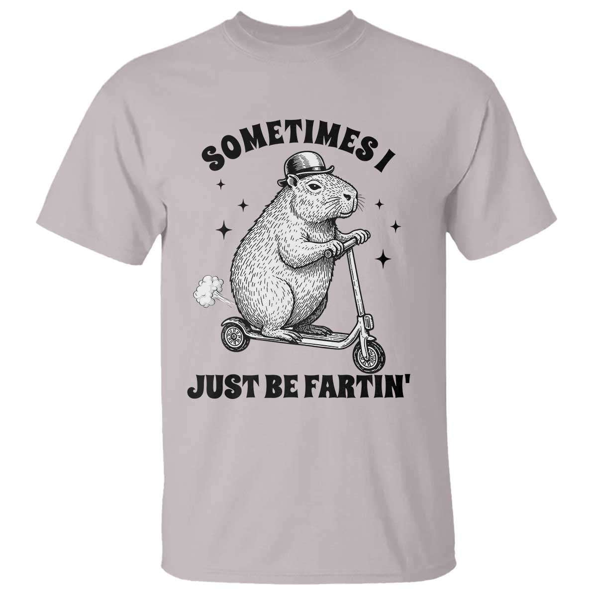 Funny Groundhog Scooter T Shirt Sometimes I Just Be Fartin - Wonder Print Shop