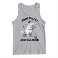 Funny Groundhog Scooter Tank Top Sometimes I Just Be Fartin - Wonder Print Shop