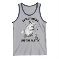 Funny Groundhog Scooter Tank Top Sometimes I Just Be Fartin - Wonder Print Shop