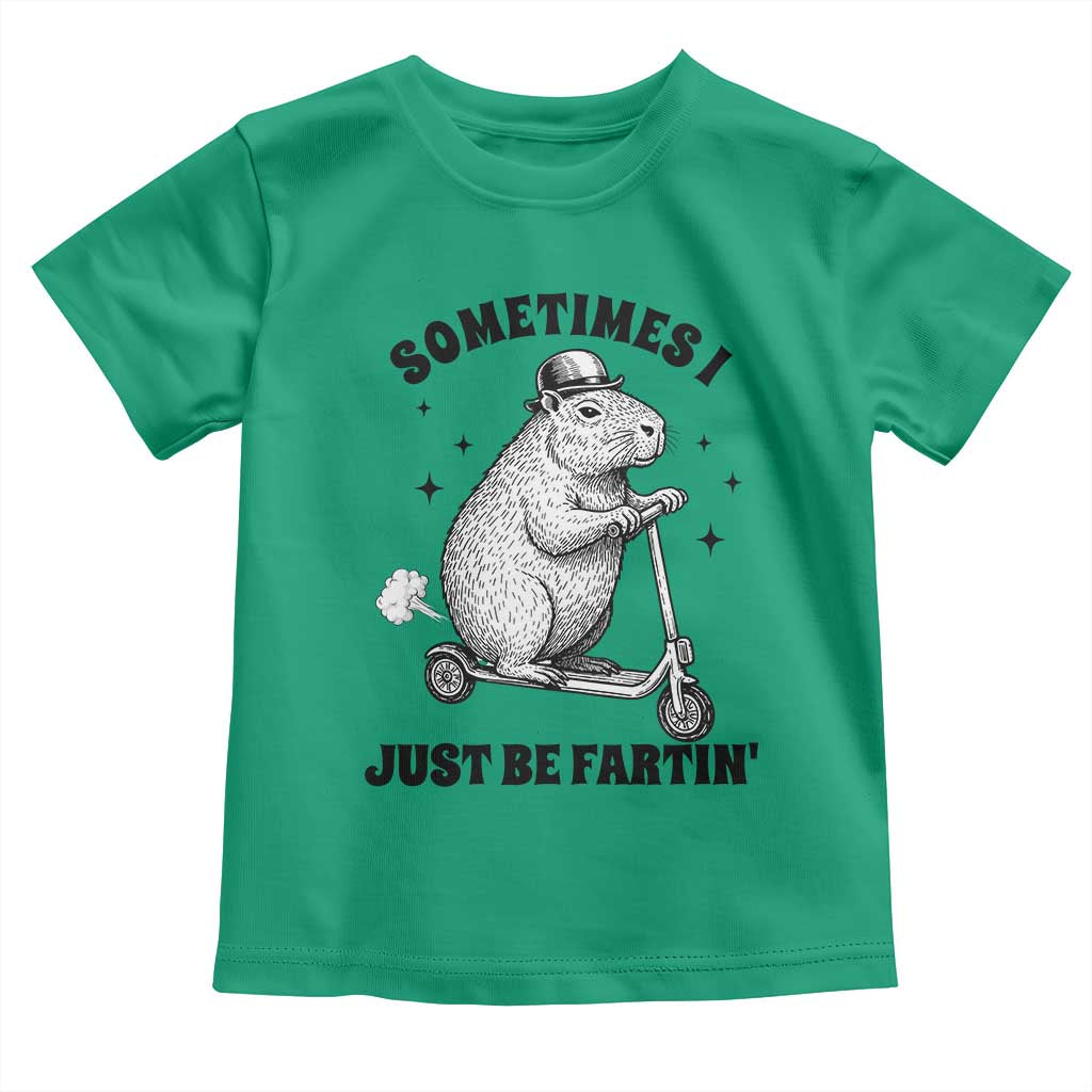 Funny Groundhog Scooter Toddler T Shirt Sometimes I Just Be Fartin - Wonder Print Shop