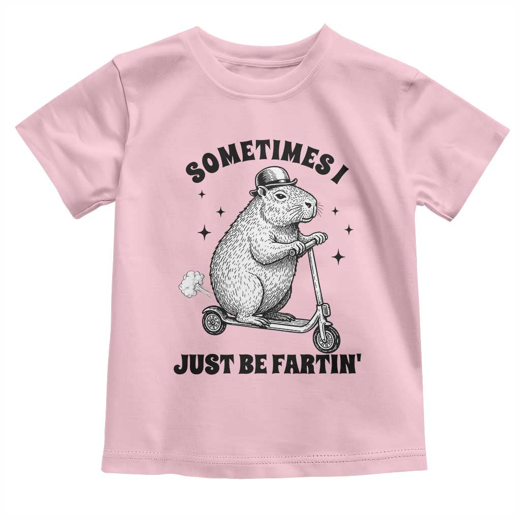 Funny Groundhog Scooter Toddler T Shirt Sometimes I Just Be Fartin - Wonder Print Shop