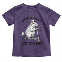 Funny Groundhog Scooter Toddler T Shirt Sometimes I Just Be Fartin - Wonder Print Shop