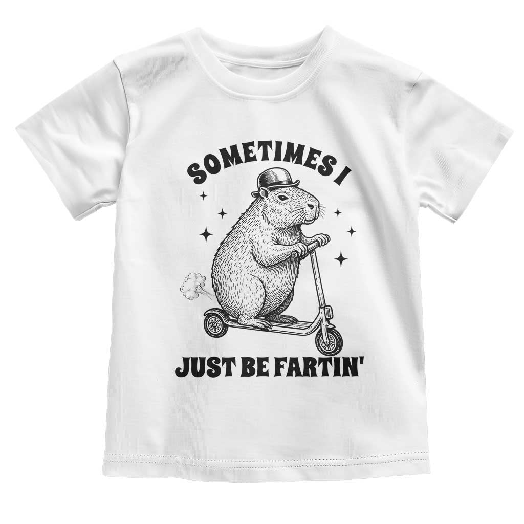 Funny Groundhog Scooter Toddler T Shirt Sometimes I Just Be Fartin - Wonder Print Shop
