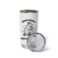 Funny Groundhog Scooter Tumbler Cup Sometimes I Just Be Fartin - Wonder Print Shop