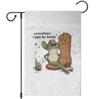 Funny Cowboy Frog Garden Flag Sometimes I Just Be Fartin - Wonder Print Shop