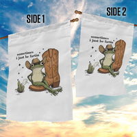 Funny Cowboy Frog Garden Flag Sometimes I Just Be Fartin - Wonder Print Shop