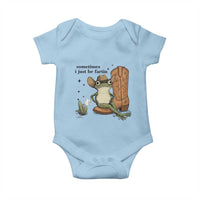 Funny Cowboy Frog Baby Onesie Sometimes I Just Be Fartin - Wonder Print Shop