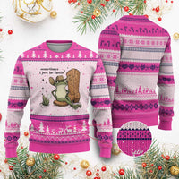 Funny Cowboy Frog Ugly Christmas Sweater Sometimes I Just Be Fartin - Wonder Print Shop