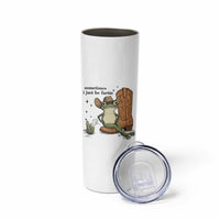 Funny Cowboy Frog Skinny Tumbler Sometimes I Just Be Fartin - Wonder Print Shop