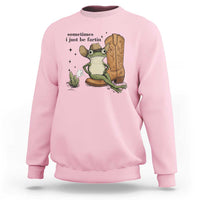 Funny Cowboy Frog Sweatshirt Sometimes I Just Be Fartin - Wonder Print Shop