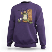 Funny Cowboy Frog Sweatshirt Sometimes I Just Be Fartin - Wonder Print Shop