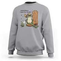 Funny Cowboy Frog Sweatshirt Sometimes I Just Be Fartin - Wonder Print Shop